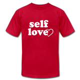 Self Love W Unisex Jersey T-Shirt by Bella + Canvas - red