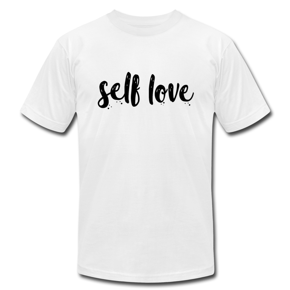 Self Love B Unisex Jersey T-Shirt by Bella + Canvas - white