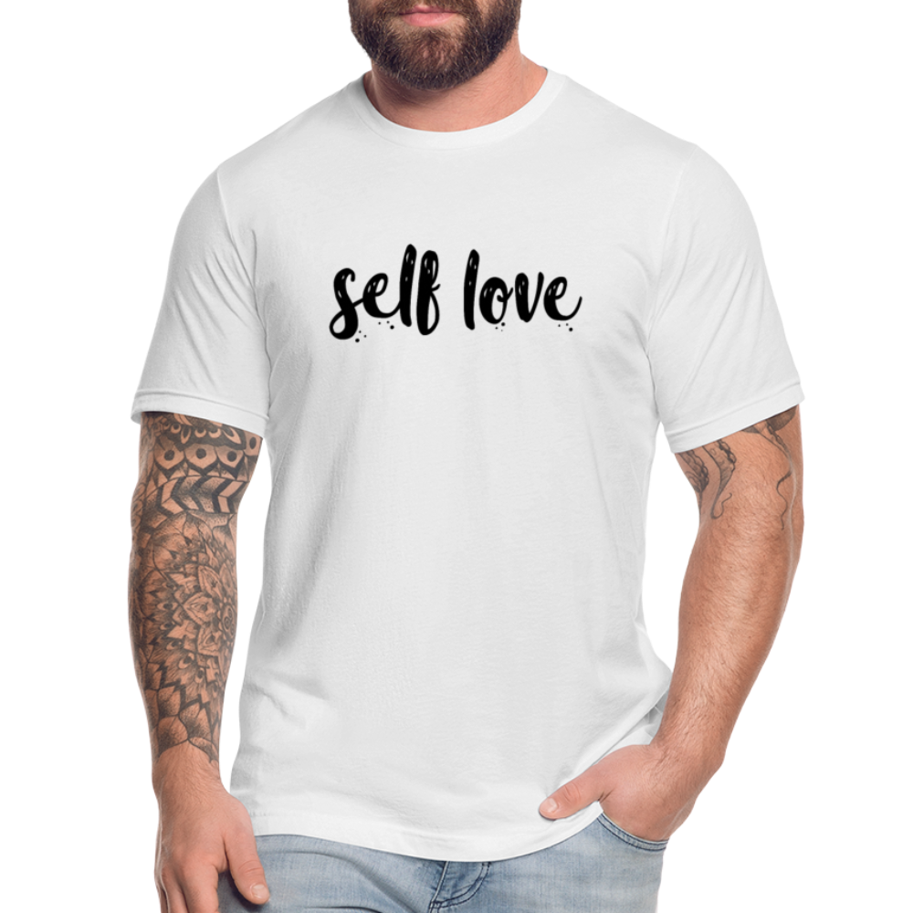 Self Love B Unisex Jersey T-Shirt by Bella + Canvas - white