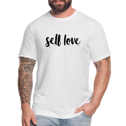 Self Love B Unisex Jersey T-Shirt by Bella + Canvas - white