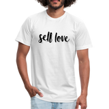 Self Love B Unisex Jersey T-Shirt by Bella + Canvas - white