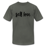 Self Love B Unisex Jersey T-Shirt by Bella + Canvas - asphalt