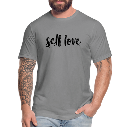 Self Love B Unisex Jersey T-Shirt by Bella + Canvas - slate
