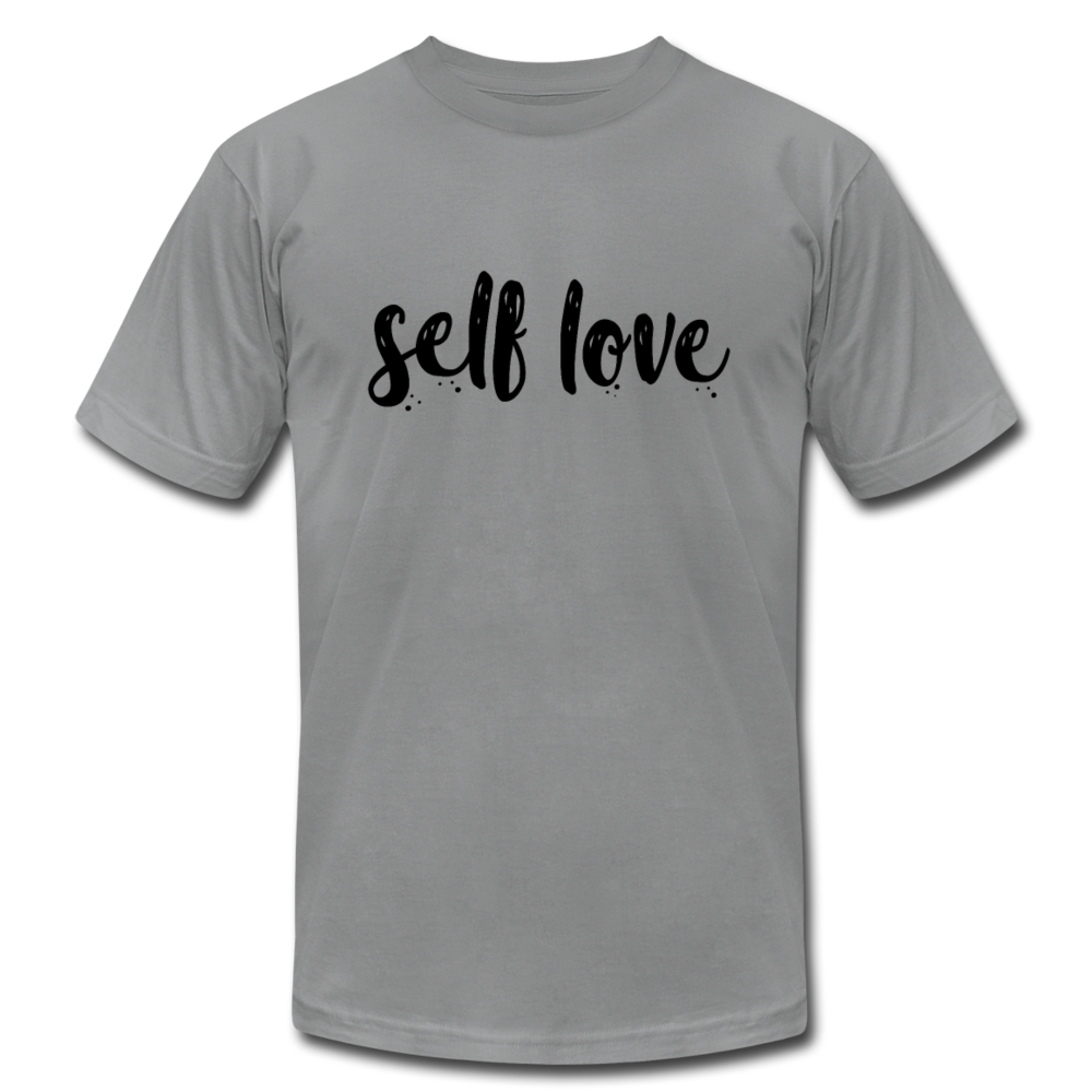 Self Love B Unisex Jersey T-Shirt by Bella + Canvas - slate