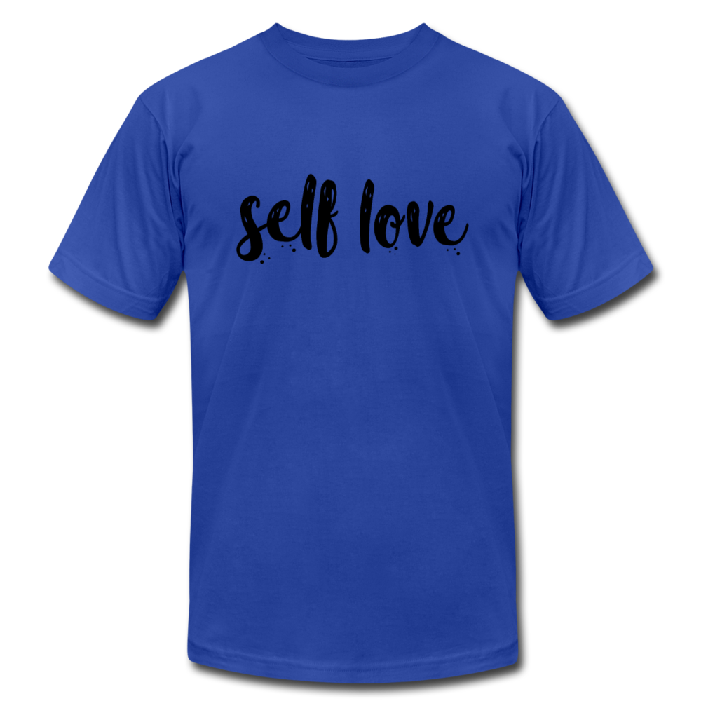 Self Love B Unisex Jersey T-Shirt by Bella + Canvas - royal blue