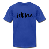 Self Love B Unisex Jersey T-Shirt by Bella + Canvas - royal blue