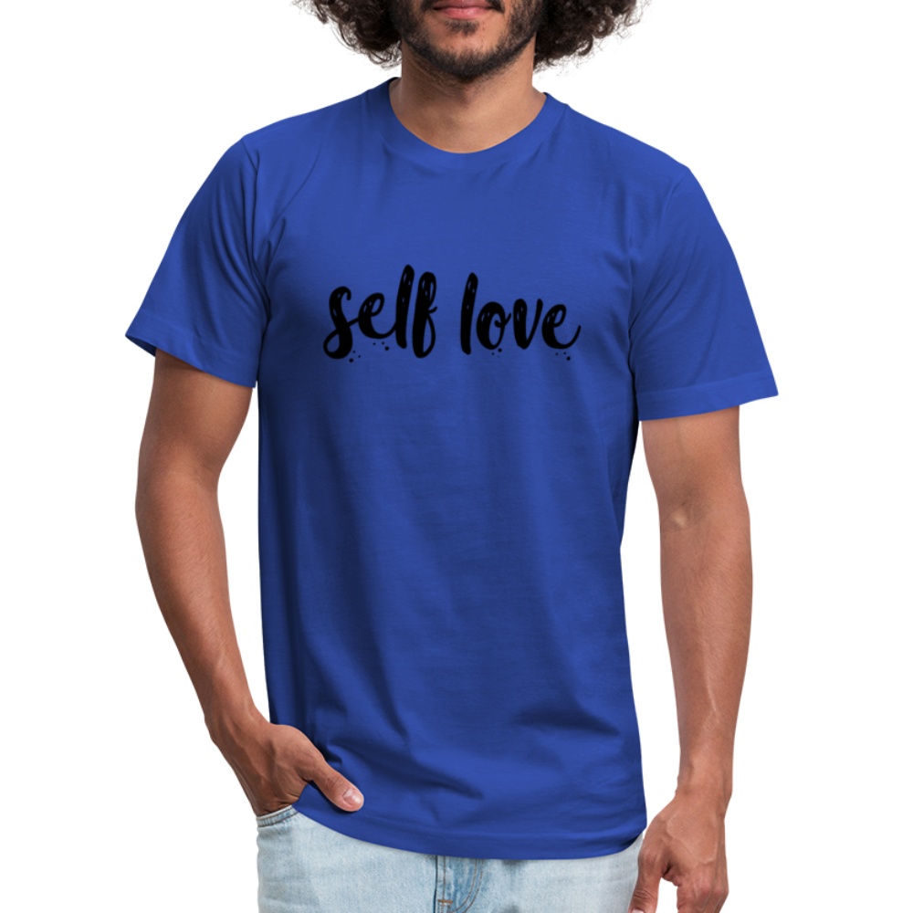 Self Love B Unisex Jersey T-Shirt by Bella + Canvas - royal blue