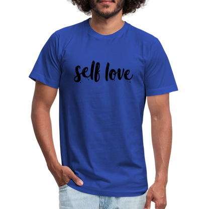 Self Love B Unisex Jersey T-Shirt by Bella + Canvas - royal blue