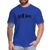Self Love B Unisex Jersey T-Shirt by Bella + Canvas - royal blue
