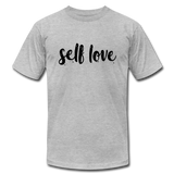 Self Love B Unisex Jersey T-Shirt by Bella + Canvas - heather gray