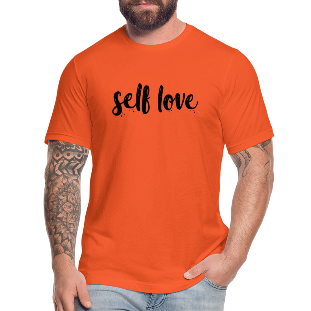 Self Love B Unisex Jersey T-Shirt by Bella + Canvas - orange