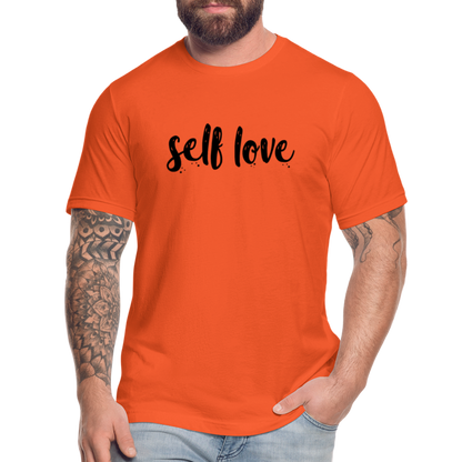 Self Love B Unisex Jersey T-Shirt by Bella + Canvas - orange