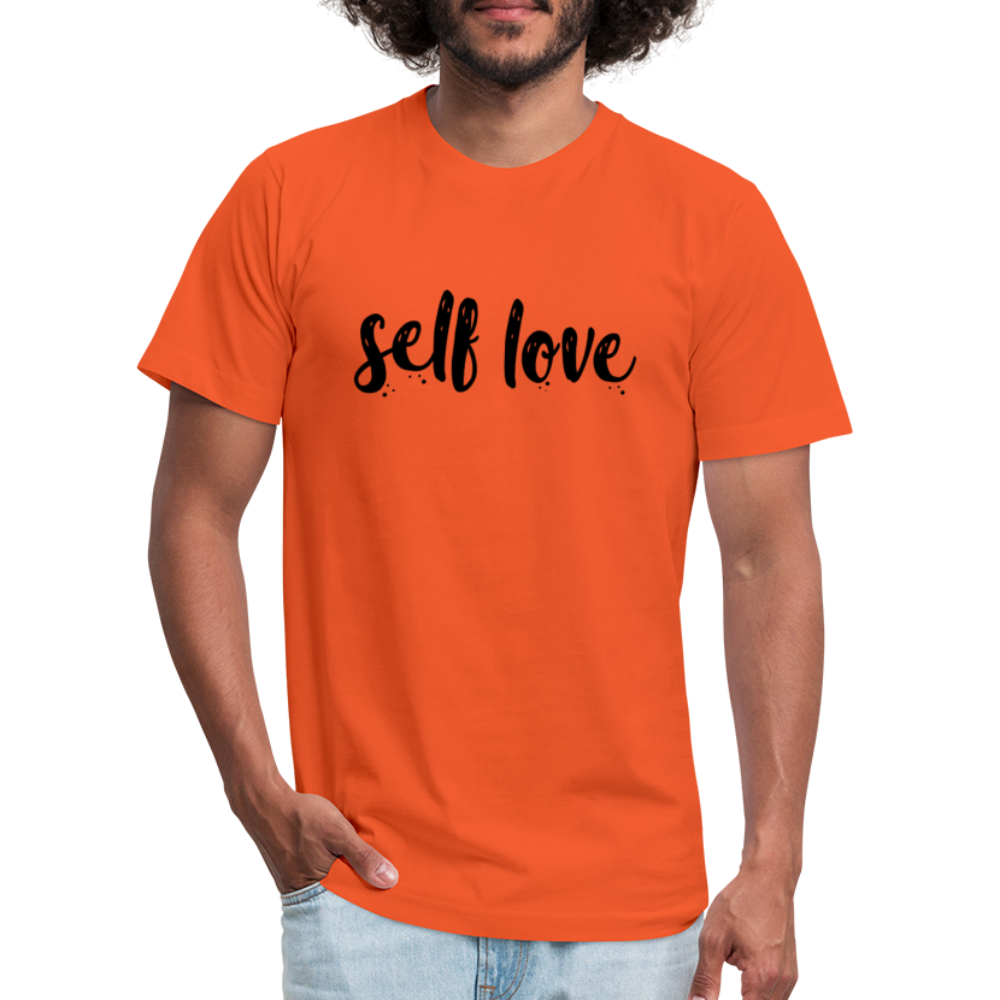 Self Love B Unisex Jersey T-Shirt by Bella + Canvas - orange