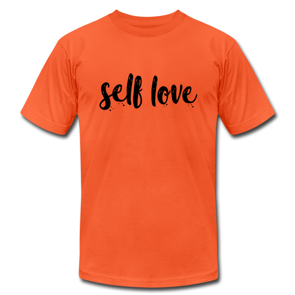 Self Love B Unisex Jersey T-Shirt by Bella + Canvas - orange