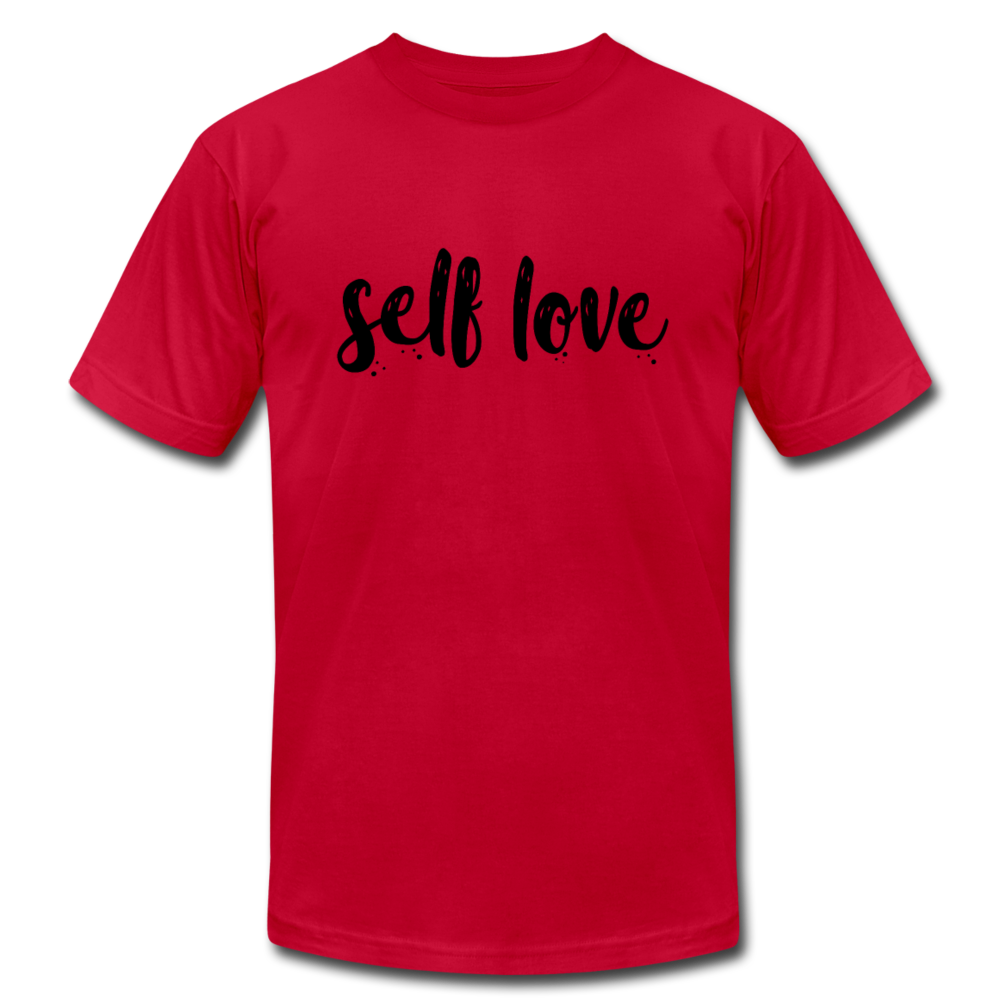 Self Love B Unisex Jersey T-Shirt by Bella + Canvas - red