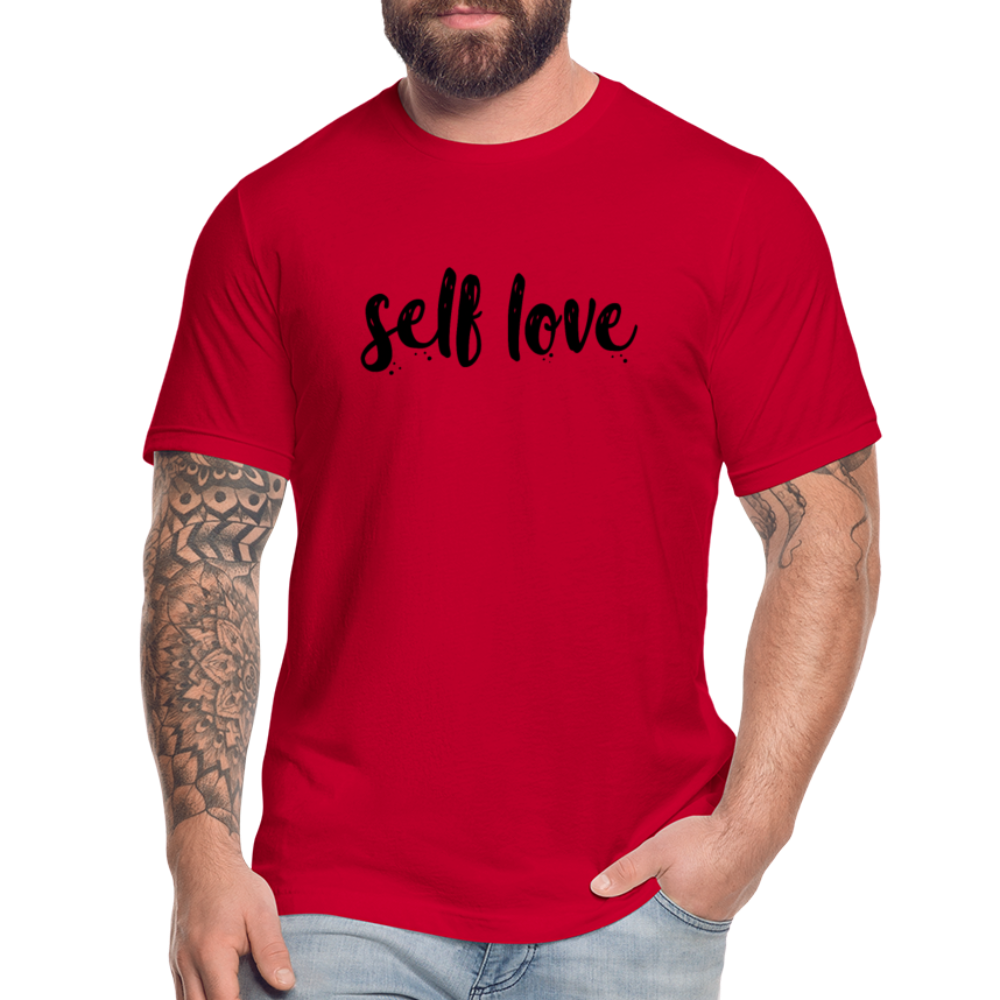 Self Love B Unisex Jersey T-Shirt by Bella + Canvas - red