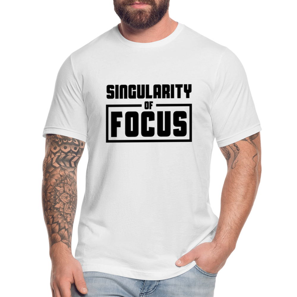 Singularity of Focus B Unisex Jersey T-Shirt by Bella + Canvas - white