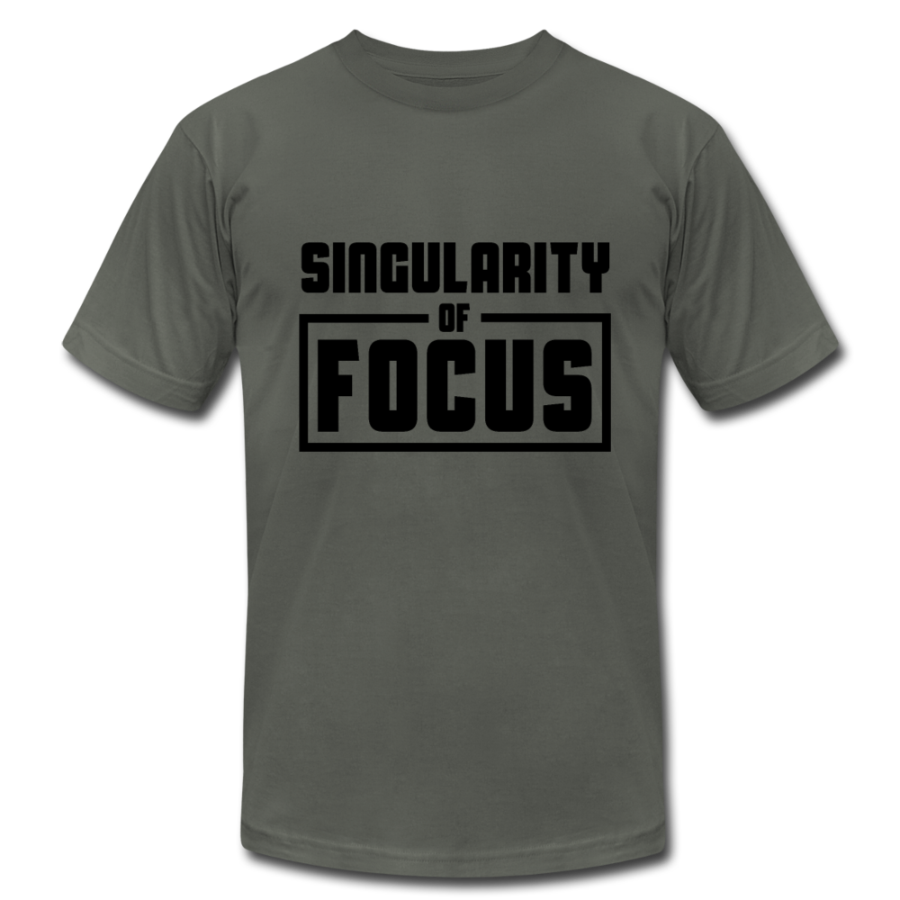 Singularity of Focus B Unisex Jersey T-Shirt by Bella + Canvas - asphalt