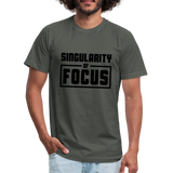 Singularity of Focus B Unisex Jersey T-Shirt by Bella + Canvas - asphalt