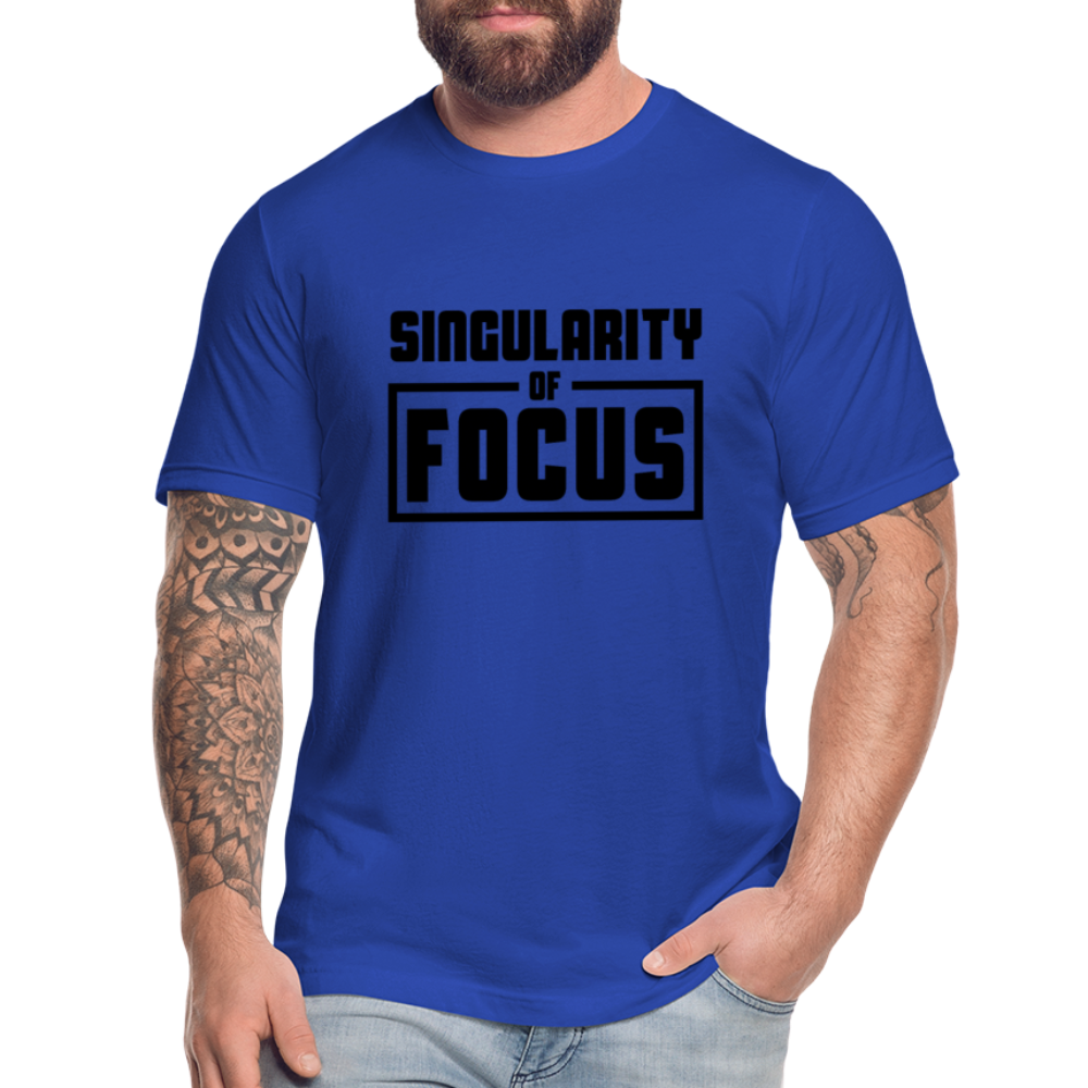 Singularity of Focus B Unisex Jersey T-Shirt by Bella + Canvas - royal blue