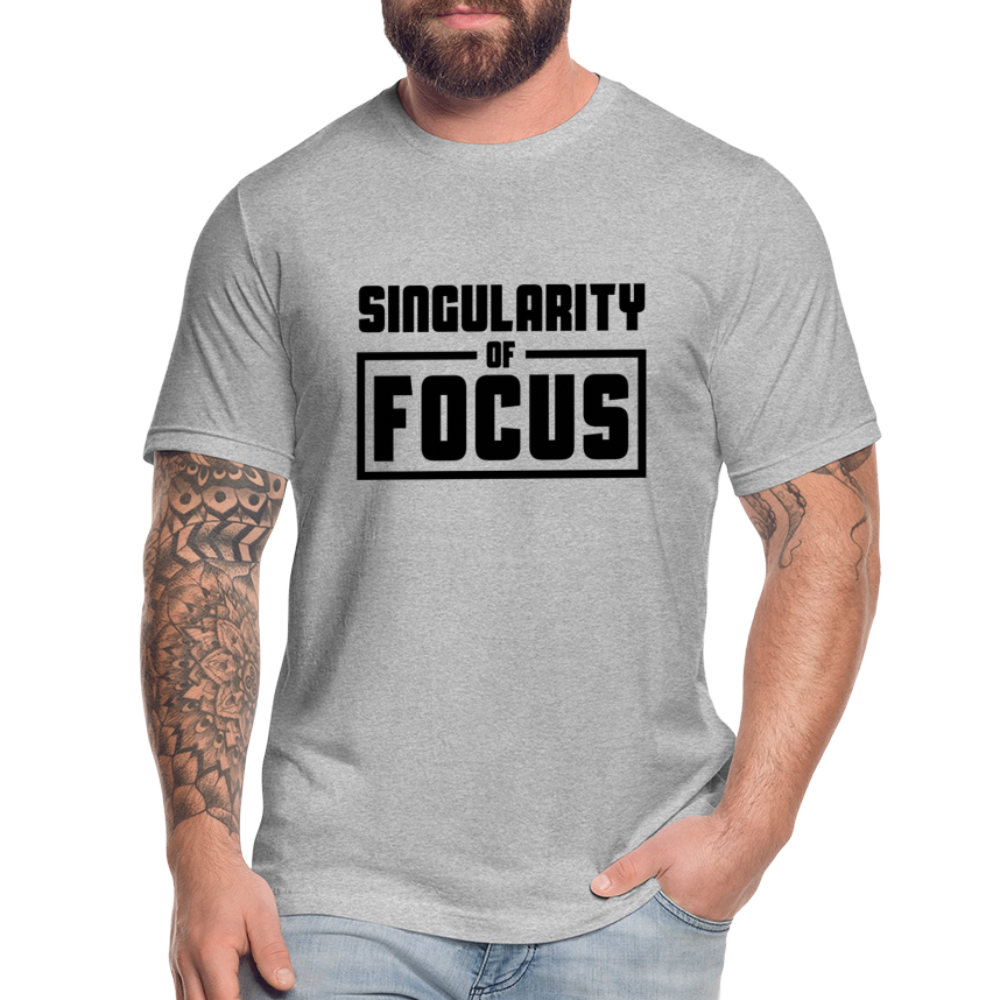 Singularity of Focus B Unisex Jersey T-Shirt by Bella + Canvas - heather gray