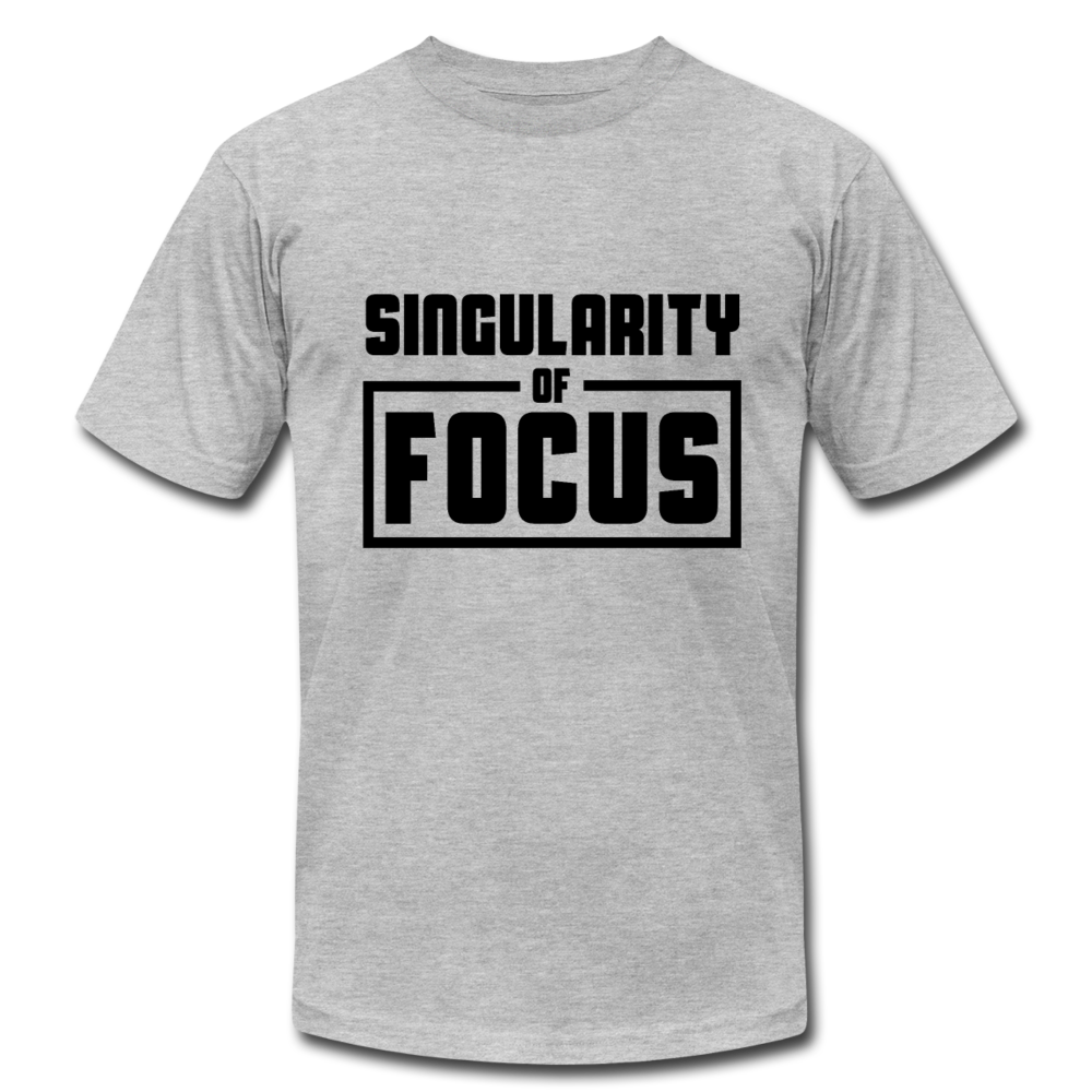 Singularity of Focus B Unisex Jersey T-Shirt by Bella + Canvas - heather gray
