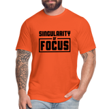 Singularity of Focus B Unisex Jersey T-Shirt by Bella + Canvas - orange