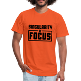 Singularity of Focus B Unisex Jersey T-Shirt by Bella + Canvas - orange