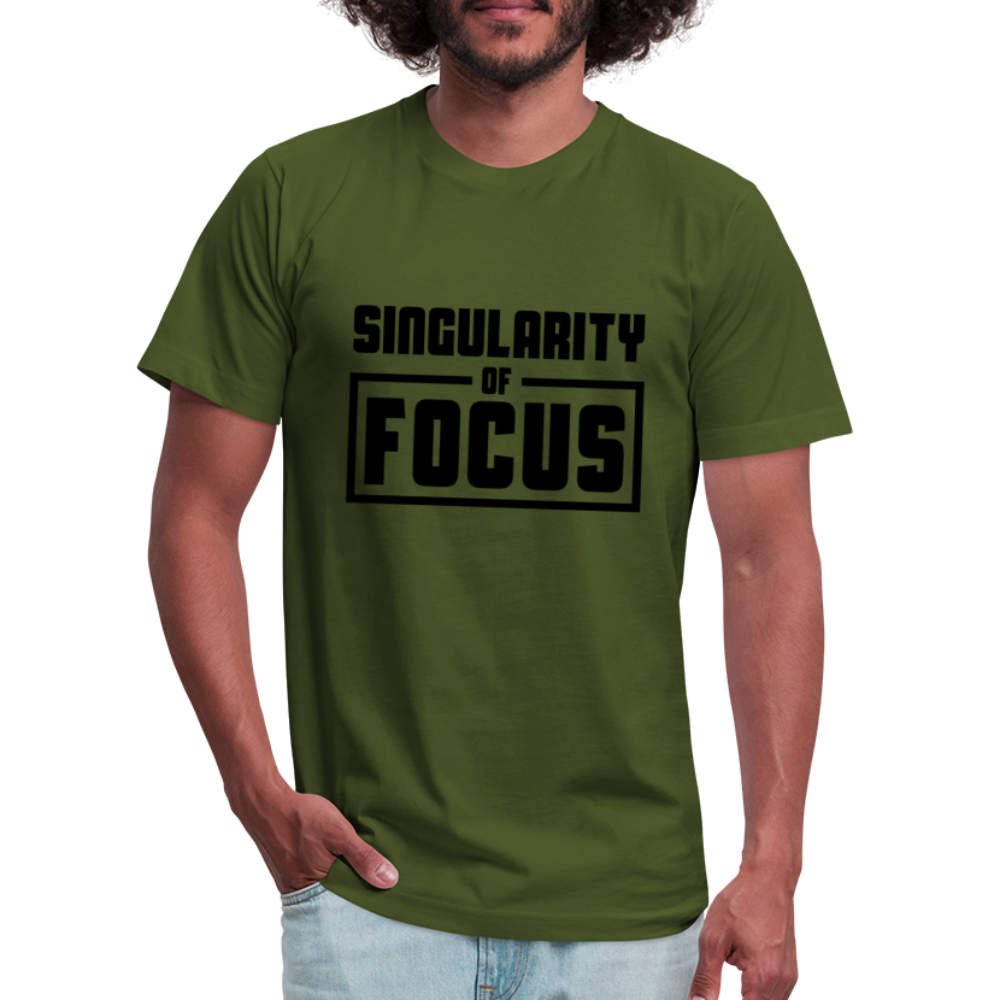 Singularity of Focus B Unisex Jersey T-Shirt by Bella + Canvas - olive