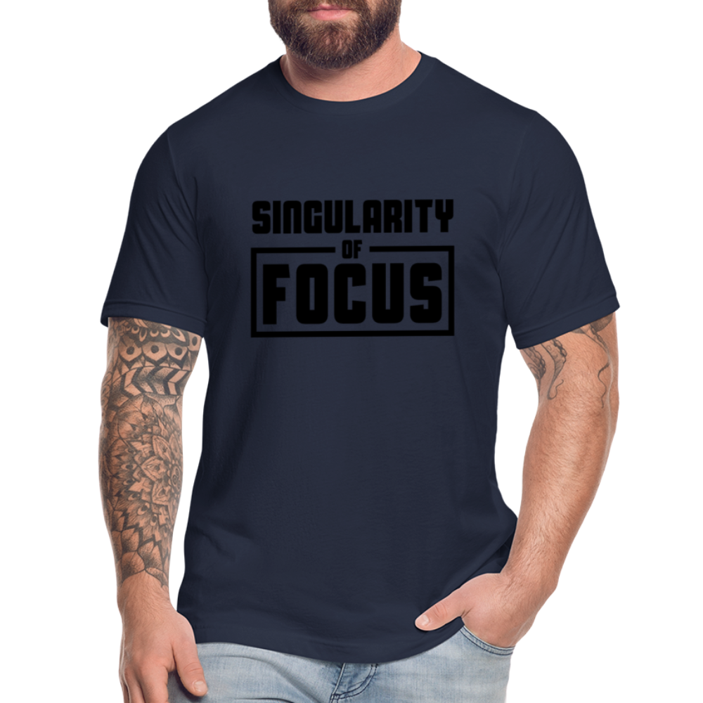 Singularity of Focus B Unisex Jersey T-Shirt by Bella + Canvas - navy
