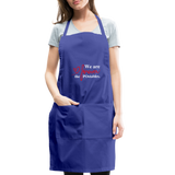We are forever the POstables W Apron - royal blue