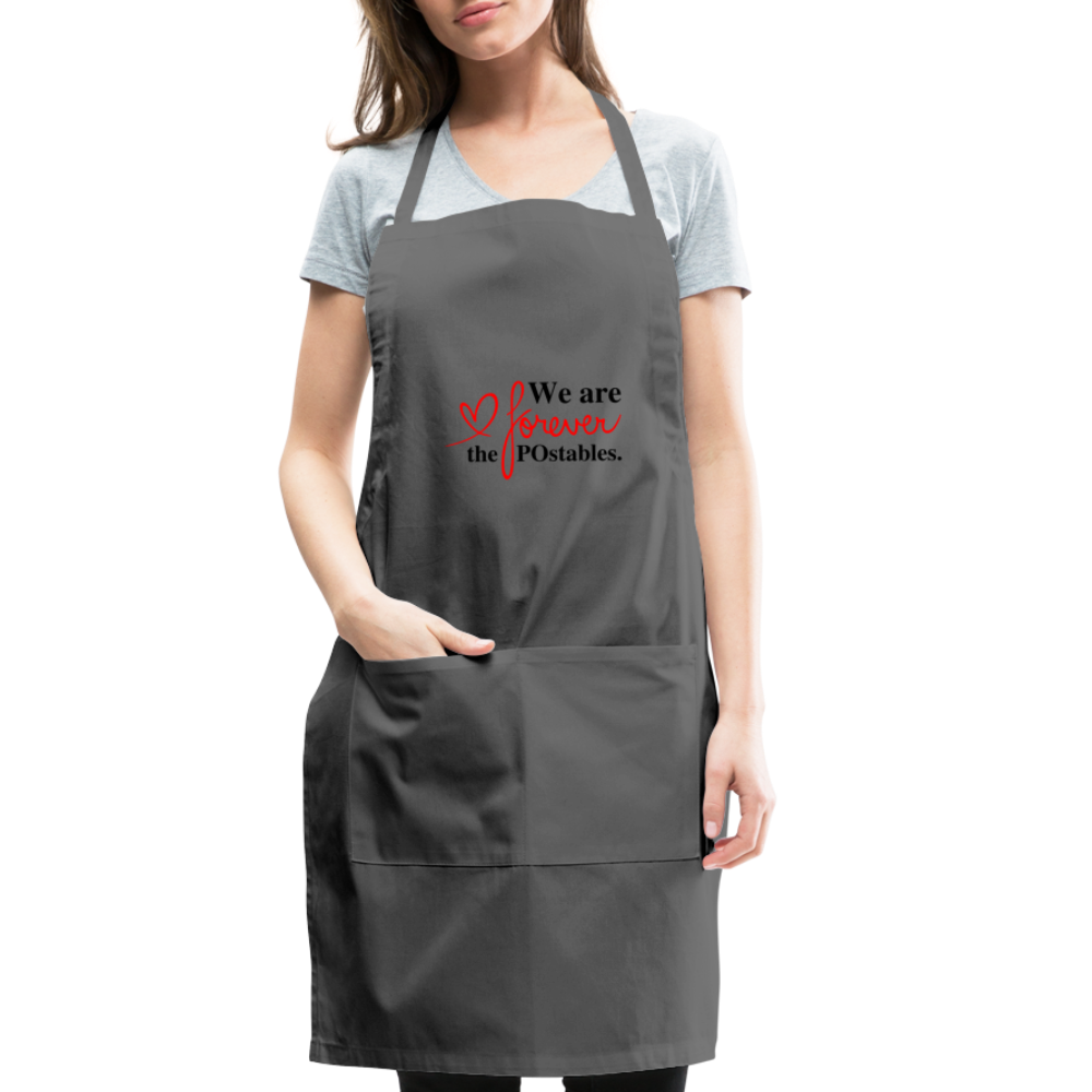 We are forever the POstables B Apron - charcoal