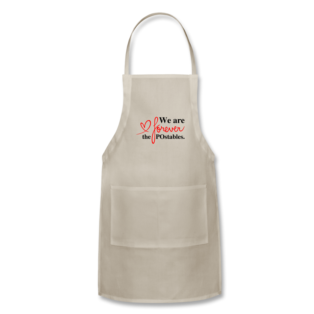 We are forever the POstables B Apron - natural