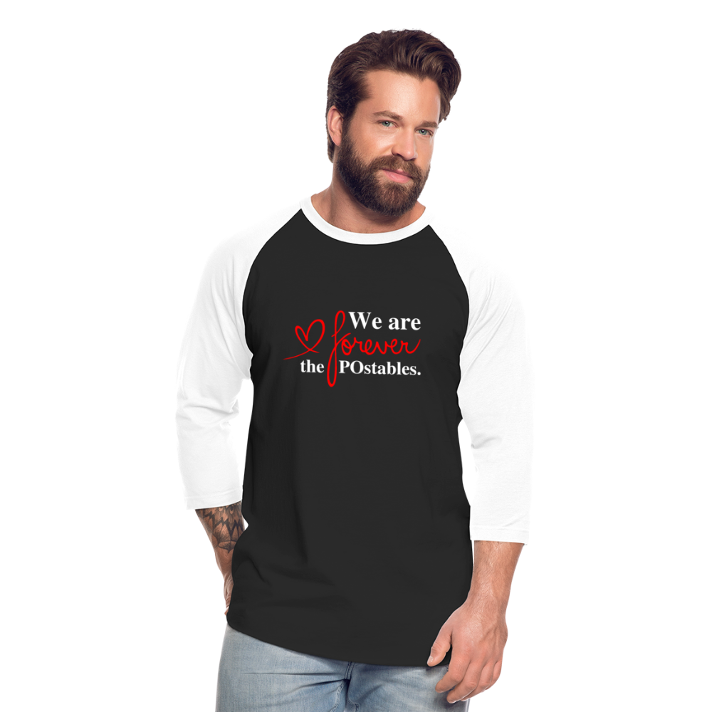 We are forever the POstables W Baseball T-Shirt - black/white