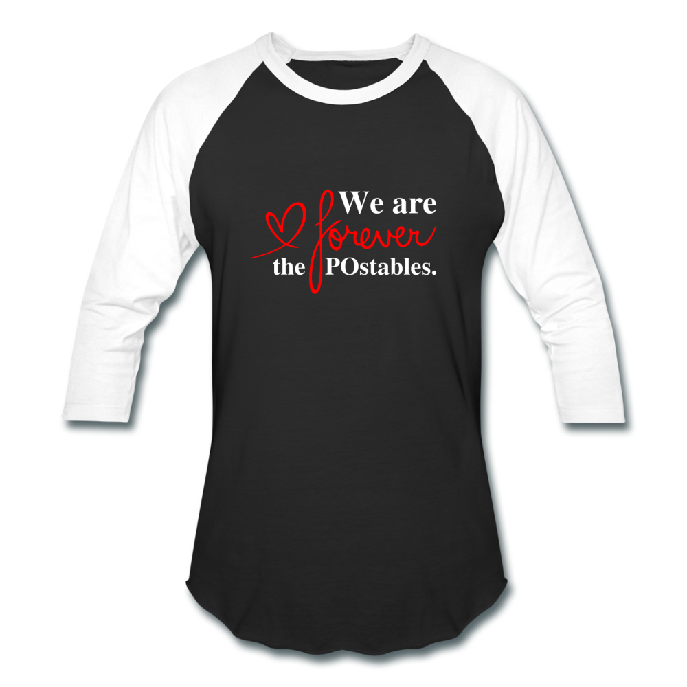 We are forever the POstables W Baseball T-Shirt - black/white