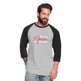 We are forever the POstables W Baseball T-Shirt - heather gray/black