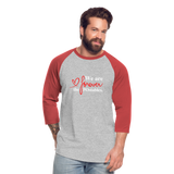 We are forever the POstables W Baseball T-Shirt - heather gray/red