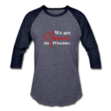 We are forever the POstables W Baseball T-Shirt - heather blue/navy
