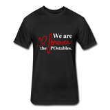 We are forever the POstables W Fitted Cotton/Poly T-Shirt by Next Level - black
