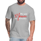 We are forever the POstables W Fitted Cotton/Poly T-Shirt by Next Level - heather gray