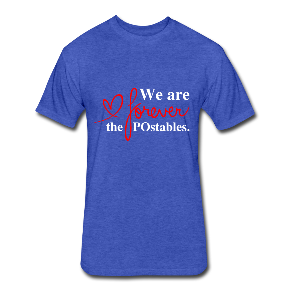 We are forever the POstables W Fitted Cotton/Poly T-Shirt by Next Level - heather royal