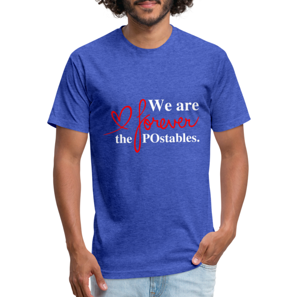 We are forever the POstables W Fitted Cotton/Poly T-Shirt by Next Level - heather royal