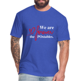 We are forever the POstables W Fitted Cotton/Poly T-Shirt by Next Level - heather royal