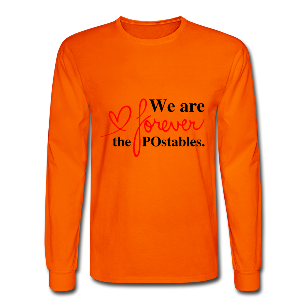 We are forever the POstables B Men's Long Sleeve T-Shirt - orange