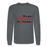We are forever the POstables B Men's Long Sleeve T-Shirt - charcoal