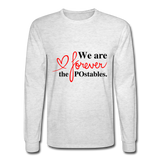 We are forever the POstables B Men's Long Sleeve T-Shirt - light heather gray
