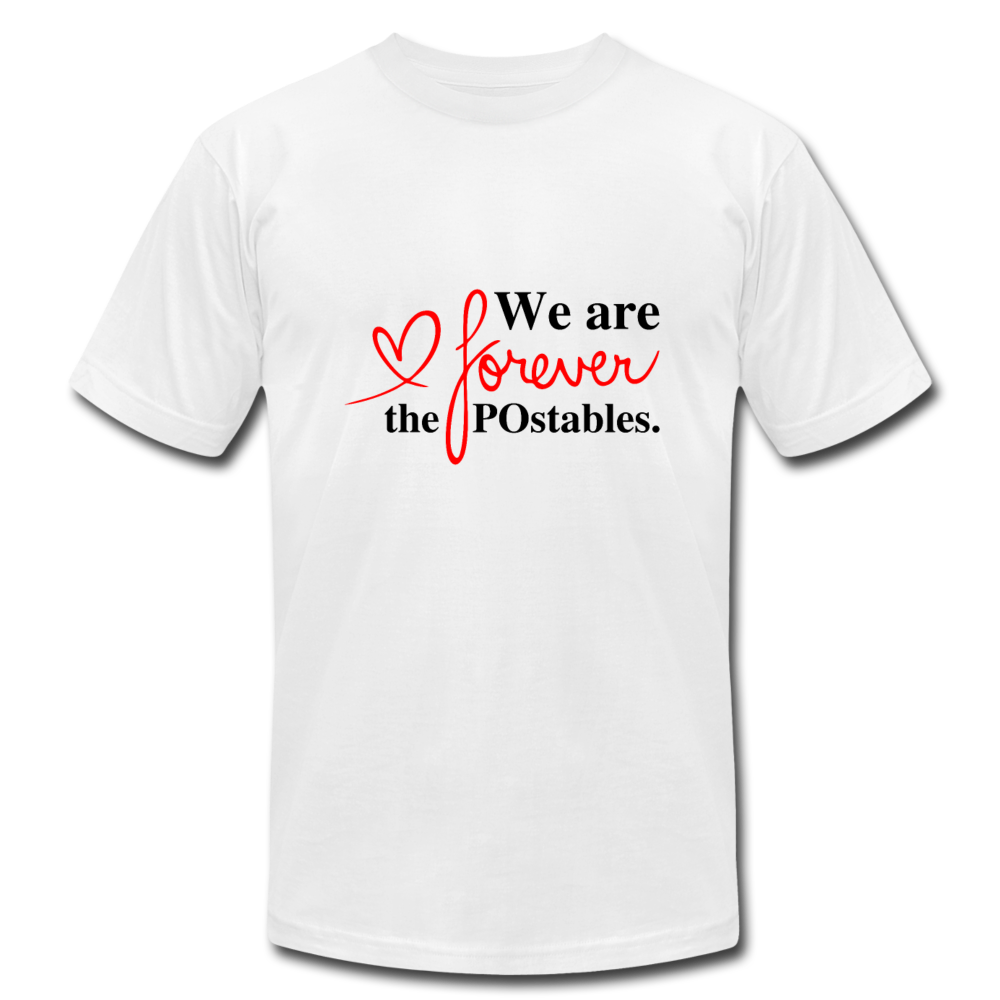 We are forever the POstables B Unisex Jersey T-Shirt by Bella + Canvas - white