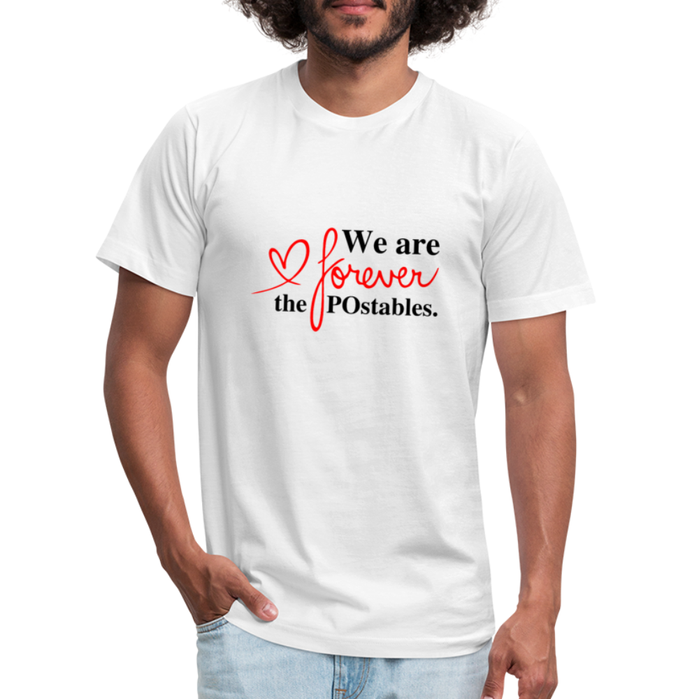 We are forever the POstables B Unisex Jersey T-Shirt by Bella + Canvas - white