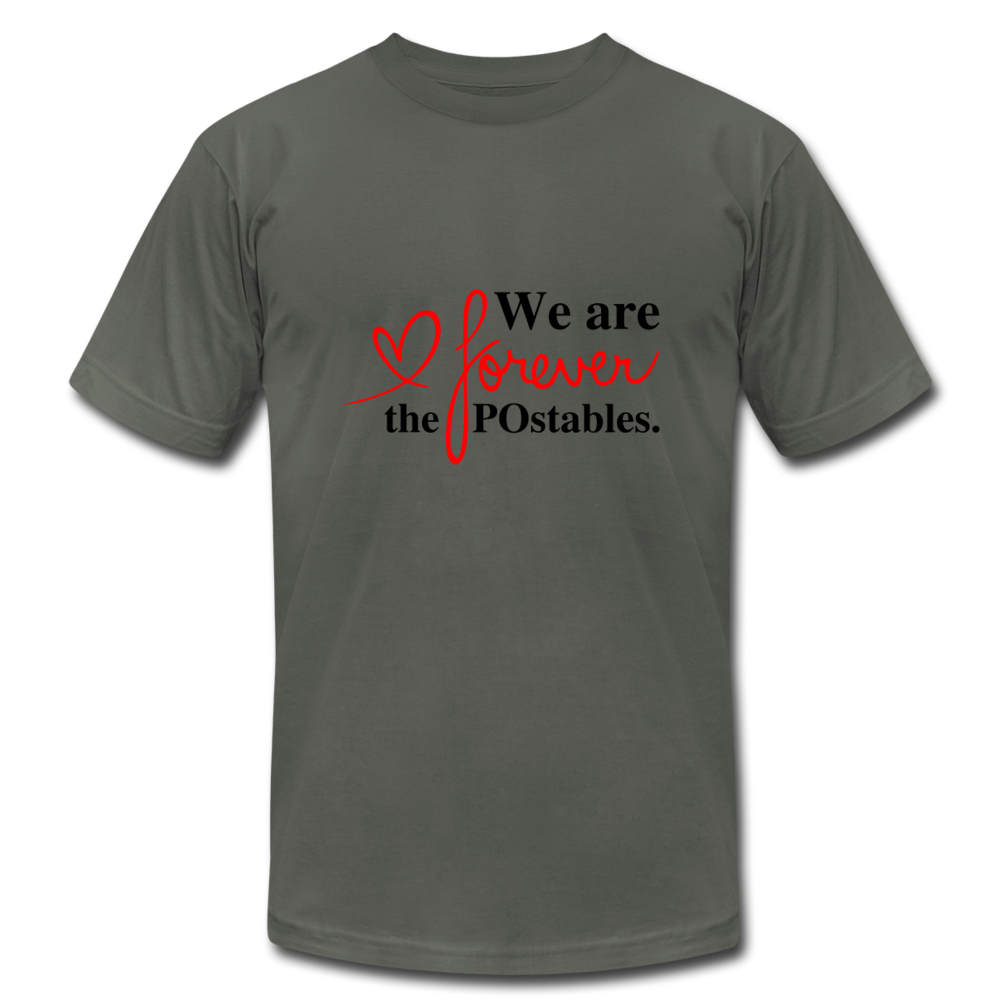 We are forever the POstables B Unisex Jersey T-Shirt by Bella + Canvas - asphalt