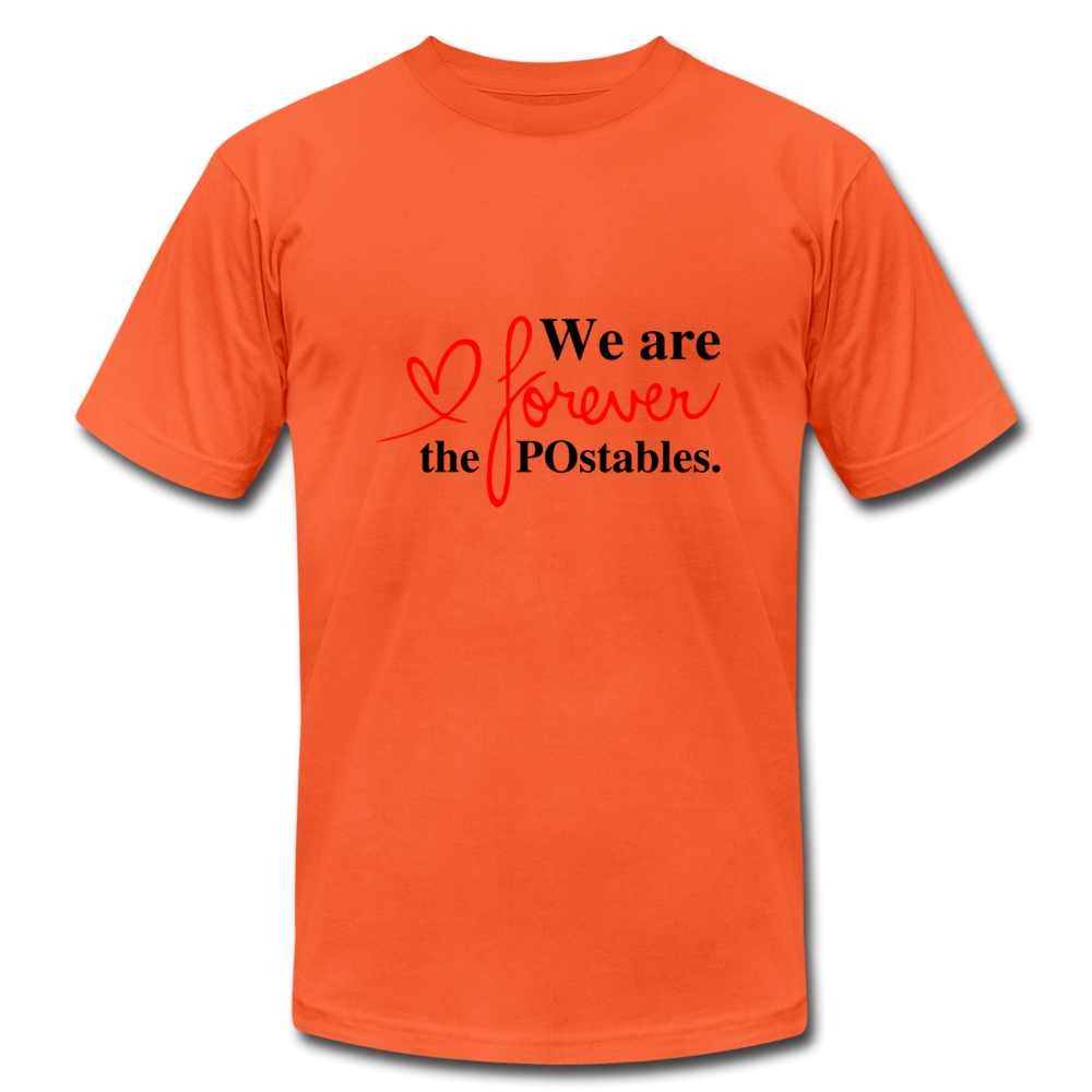 We are forever the POstables B Unisex Jersey T-Shirt by Bella + Canvas - orange